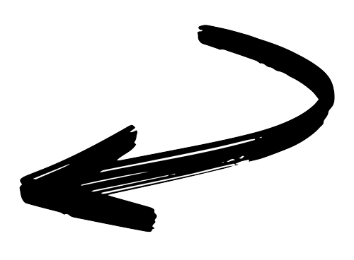 curved-arrow squiggly arrow